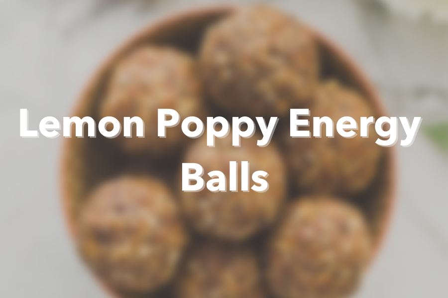 No Bake Lemon Poppyseed Energy Balls!