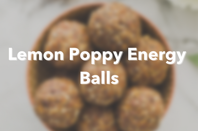 No Bake Lemon Poppyseed Energy Balls!