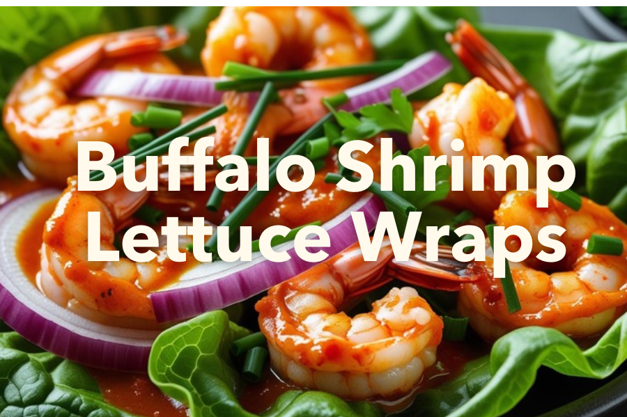 Buffalo Shrimp Lettuce Wraps