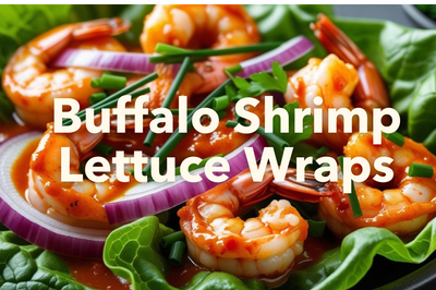 Buffalo Shrimp Lettuce Wraps