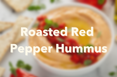Roasted Red Pepper Hummus!