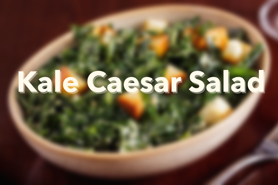 Kale Caesar Salad with Avocado!