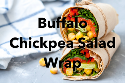 Buffalo Chickpea Salad Wrap