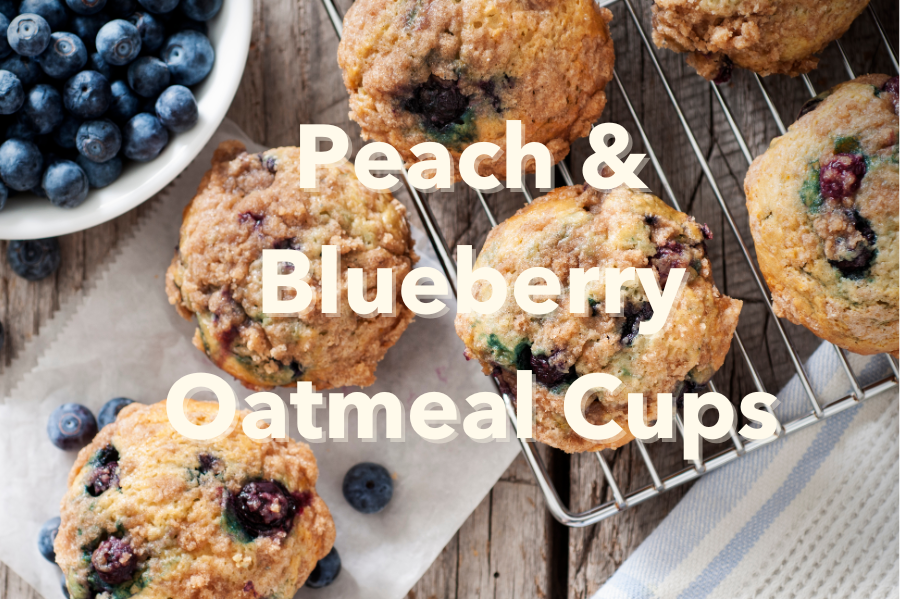 Peach Blueberry Oatmeal Cups