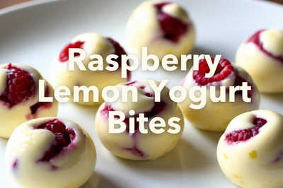Raspberry Lemon Yogurt Bites