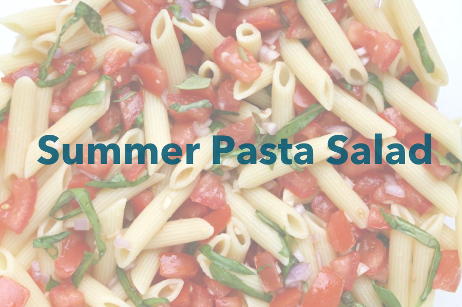 Summer Fresh Pasta Salad with Lemon & Garlic
