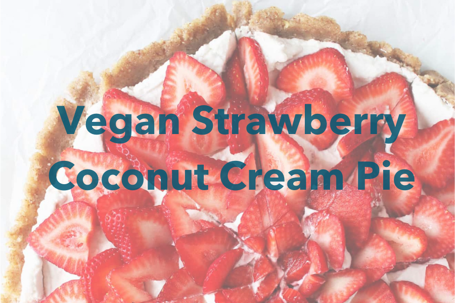 Vegan Strawberry Coconut Cream Pie
